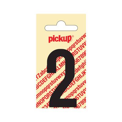 Plakcijfer Nobel 60 mm zwart 2 Pickup - Pickup