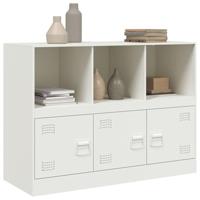 Dressoir 99x39x73 cm staal wit - thumbnail