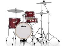 Pearl MT564/C-D747 Midtown compact 4-delig drumstel incl. hardware Matte Red - thumbnail