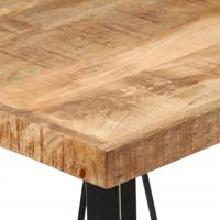 Bartafel 55x55x107 cm massief mangohout en ijzer - thumbnail