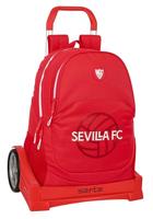 Schoolrugzak met Wielen Sevilla Fútbol Club Rood 32 x 44 x 16 cm - thumbnail