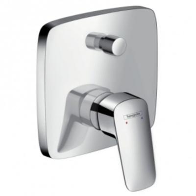 Hansgrohe Logis ééngreeps badmengkraan afbouwdeel met zekerheidscombinatie, chroom