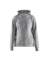 Blåkläder Dames hoodie 3D 35601157 | Grijs Mêlee | Maat M - 7330509771037 - thumbnail