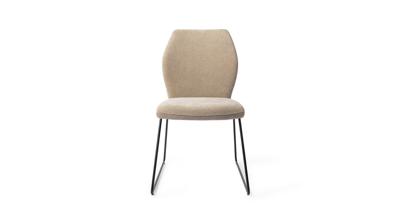 Jesper Home Eetkamerstoel 'Ikata' Slide Black, kleur Funky Fudge