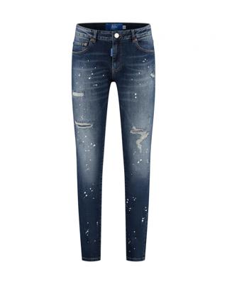 Malelions Slim Fit Destroyed Denim Broek Heren Blauw - Maat 27 - Kleur: Blauw | Soccerfanshop Malelions Slim Fit Destroyed Denim Broek Heren Blauw - Maat 27 - Kleur: Blauw | Soccerfanshop