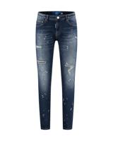 Malelions Slim Fit Destroyed Denim Broek Heren Blauw - Maat 27 - Kleur: Blauw | Soccerfanshop - thumbnail