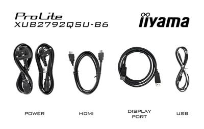 Iiyama ProLite XUB2792QSU-B6 27 Quad HD 100Hz IPS Monitor - thumbnail