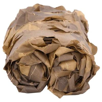 Camouflagenet met opbergzak 844x142 cm zandkleurig Camouflagenet met opbergzak 844x142 cm zandkleurig