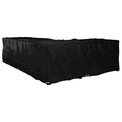 Tuinmeubelhoezen met 18 oogjes L-vormig 220x285x80 cm Tuinmeubelhoezen met 18 oogjes L-vormig 220x285x80 cm