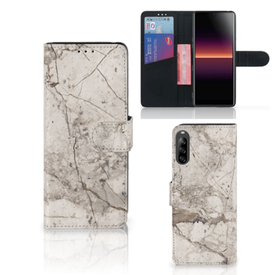 Sony Xperia L4 | Bookcase | Marmer Beige Sony Xperia L4 | Bookcase | Marmer Beige