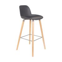 Zuiver Barkruk 'Albert Kuip' PP, kleur Donkergrijs (zithoogte 75cm) - thumbnail