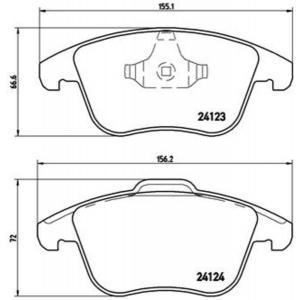 Remblokken set P44020
