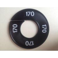 Maatring 9cm zwart/wit 170 - thumbnail