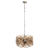 PTMD hanglamp yena rattan naturel 57 cm | 2 stuks - thumbnail