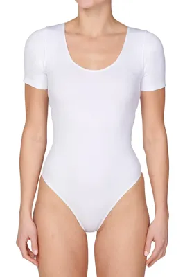 J&C string body-bodystocking korte mouw dames / Ronde hals