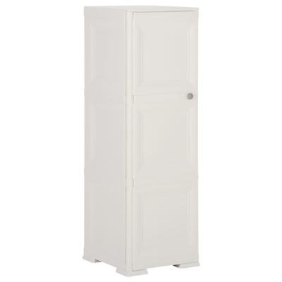 Opbergkast hout-look 40x43x125 cm kunststof angorawit
