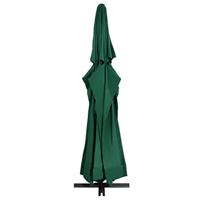 VidaXL Parasol met aluminium paal 600 cm groen - thumbnail