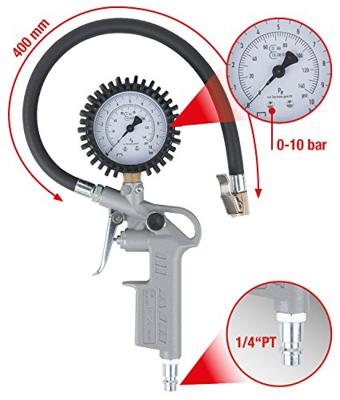 KS Tools 515.1960 Geijkte persluchtbandenvulmeter, 0-10 bar