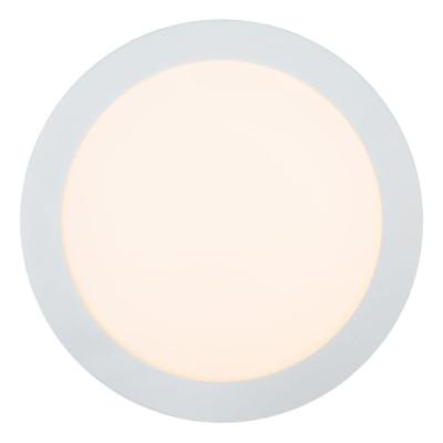 Lucide BRICE-LED - Plafonnière Badkamer - Ø 24 cm - LED Dimb. - 1x15W 3000K - IP44 - Wit