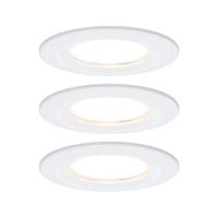 Paulmann Nova Inbouwlamp voor badkamer Set van 3 stuks LED LED 18 W IP44 Wit (mat) - thumbnail