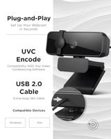 Lenovo Essential FHD Full HD-webcam 1920 x 1080 Pixel Klemhouder - thumbnail