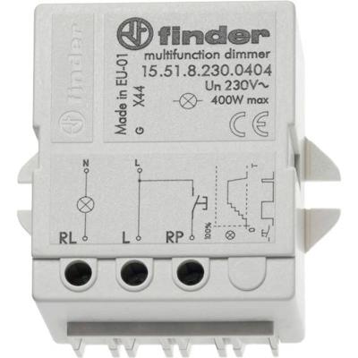 Finder 15.51.8.230.0404 Dimmer (inbouw) Grijs (transparant) Finder 15.51.8.230.0404 Dimmer (inbouw) Grijs (transparant)