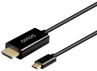 SAVIO CL-190 USB-C naar HDMI-kabel, 30Hz, 1m, plastic - thumbnail