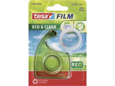 tesa 57969-00000-01 tesafilm Eco & Clear Transparant (l x b) 10 m x 15 mm 1 stuk(s)