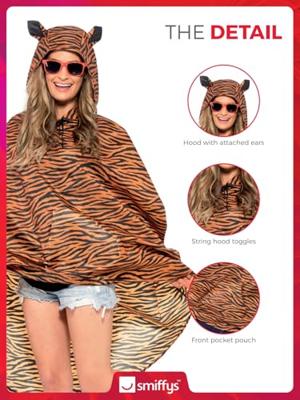 Party poncho festival tijger