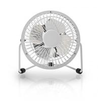 Nedis Tafelventilator | 100 mm | 3 W | 1 Snelheid | Wit | 1 stuks - FNDK1WT10 FNDK1WT10 - thumbnail