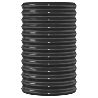 VidaXL Plantenbak 114x40x68 cm gegalvaniseerd staal antracietkleurig
