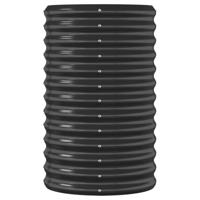 Plantenbak 114x40x68 cm gepoedercoat staal antracietkleurig - thumbnail