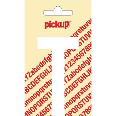 Plakletter Nobel Sticker witte letter T Den Haag Pickup - Pickup