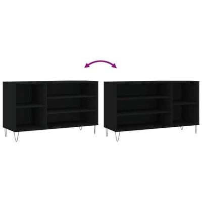 VidaXL Schoenenkast 102x36x60 cm bewerkt hout zwart