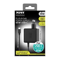 Laptop AC-adapter - PORT DESIGNS - GaN2 - 65W - 1,5m - USB-C - Zwart - thumbnail