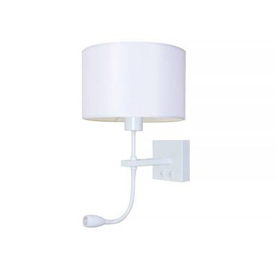 Artdelight Wandlamp Quad incl. kap Ø 20 cm wit