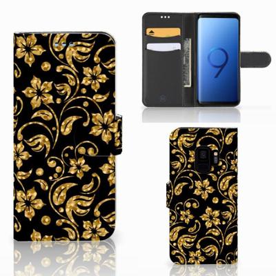 Samsung Galaxy S9 Hoesje Gouden Bloemen Samsung Galaxy S9 Hoesje Gouden Bloemen