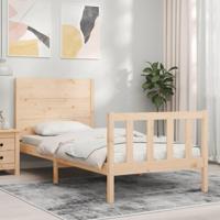 Bedframe zonder matras massief grenenhout 100x200 cm - thumbnail