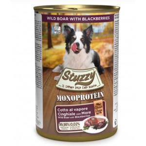 Stuzzy Monoprotein everzwijn nat hondenvoer 400 gram 1 doos (6 x 400 g)