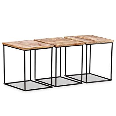 Salontafel massief mangohout 48x48x40 cm Salontafel massief mangohout 48x48x40 cm