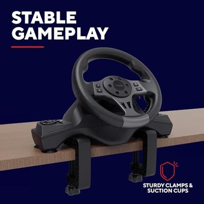 Trust GXT 289 Movi Zwart USB Stuur + Pedalen