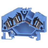 WAGO 281-651 Doorgangsklem 6 mm Spanveer Toewijzing: N Blauw 100 stuk(s)