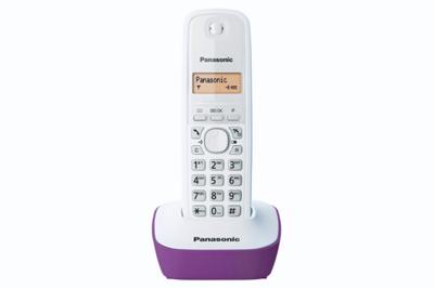 Panasonic KX-TG1611FRF Solo Draadloos antwoordapparaat Wit Paars - thumbnail