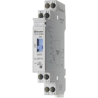 Finder 19.21.0.024.0000 Industrieel relais Nominale spanning: 24 V/DC, 24 V/AC Schakelstroom (max.): 10 A 1x wisselcontact Piece 1 stuk(s) Finder 19.21.0.024.0000 Industrieel relais Nominale spanning: 24 V/DC, 24 V/AC Schakelstroom (max.): 10 A 1x wisselcontact Piece 1 stuk(s)