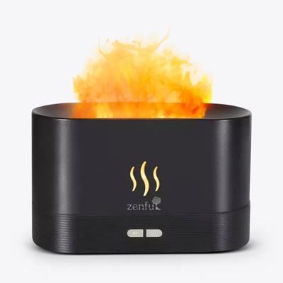 Flame aroma diffuser met vlam effect en luchtbevochtiger zwart Flame aroma diffuser met vlam effect en luchtbevochtiger zwart