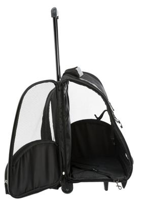 Trixie reismand trolley zwart / grijs