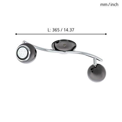 Eglo PlafondspotBimeda 2-lichts nikkel mat - 31006