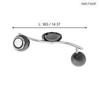 Eglo PlafondspotBimeda 2-lichts nikkel mat - 31006 - thumbnail