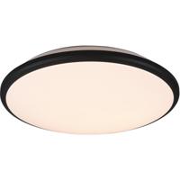 LED Plafondlamp Rond Mat Zwart - 20.5W Dimbaar Warm Wit 3000K - thumbnail