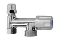 Kirchhoff Extra ventiel voor apparaataansluiting, chroom, 3/8"H x 3/4"ET x 3/8"I x 10 mmQ, met terugslagklep - 986294148 - thumbnail